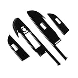 RUIQ トヨタ 新型ライズ 200系 専用 内装 ドア ウィンドウ ボタン スイッチ パネル カバー ガーニッシュ Toyota RAIZE 専用設計 (黒色)