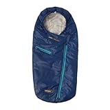 7A.M. ENFANT PAPOOSE おくるみベビーカーシート Navy 18-36m