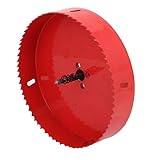 uxcell　ホールソー　高速度鋼　バイメタル カッターツール　レッド　165mm切削直径　M42 HSS