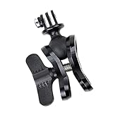 Perfk デュアルホール　CNC　ダイビングボール　クランプ　マウント　ブラケット　アダプター　 Goproヒーロー3 4に対応　　ブラック