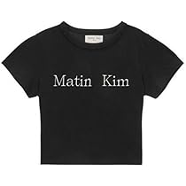 Amazon.co.jp: Matin Kim マーティンキム黒 Tシャツ
