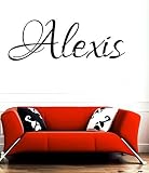 Alexis girl name or boy name room name wall quote art vinyl decal sticker by Children room sticker [
