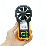 SynkTech MS6252A デジタル風速計 ハンドヘルドの LCD 電子風速 メーターの測定風量 バックライト