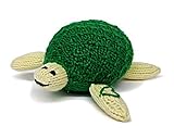 おもちゃ Estella Hand Knit Organic Turtle Rattle Baby Toy [並行輸入品]