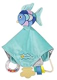 Stephan Baby Chewbie Rainbow Fish Teething Toy Blankie [並行輸入品]