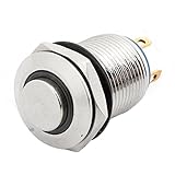 TOOGOO DC 5V 12mm　ブルーLEDパイロットライト　プッシュボタンスイッチ　瞬間スイッチ
