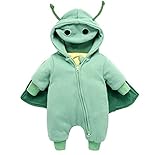 Cute Minor　かわいい　新生児　　ベビー服 女の子長袖 カバーオール　　クマ耳付き　男の子 ロンパース 冬 厚手　防寒　帽子　ベビー 着ぐるみ 赤ちゃん ベビースーツ ボーダー出産祝い　スノー