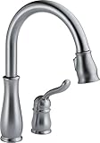 Delta Faucet 978-AR-DST Leland Single Handle Pull-Down Kitchen Faucet with Magnetic Docking, Arctic 