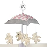 Sweet Potato Swizzle Musical Mobile, Pink/Grey/White by Glenna Jean Mfg. [並行輸入品]