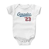 500レベル's Adrian Gonzalez Infant & Baby Onesieロンパース – Los Angeles野球ファンギアの公式ライセンスMLB Players Associati
