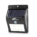 Hausbell Super Bright 8 LED Solar Powered Wireless Security Light Lamp Weatherproof Outdoor Motion S