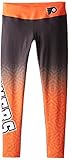 KLEW NHL Philadelphia Flyersレディースグラデーションプリントレギンス、ブラック、大