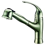 Dawn AB50 3708BN Single-Lever Pull-Out Spray Kitchen Faucet, Brushed Nickel [並行輸入品]