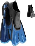 CRESSI AGUA SHORT 水泳フィン スイミング トレーニング シュノーケリング (ブルー, 41/42(25.5~26CM))