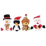 timberlark 4pcs Funny Mini指人形、子供教育図おもちゃ、漫画布Puppets