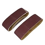 uxcell サンドペーパー サンディングベルト 研磨帯 120グリット 研磨剤素材 5個