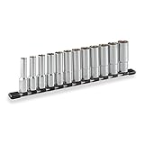 トネ(TONE) ディープソケットセット(6角・ホルダー付) HSL412 差込角12.7mm 内容12点