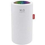 UYIKOO 加湿器 卓上 加湿器 【在庫処分セール】 大容量 超音波加湿器 除菌【USB充電式】 750ML 16時間連続加湿 設計 空焚
