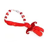 レッドunisex-cute-baby-moustache-dummy-pacifier-clip-chain-holder-soother-nipple-strap