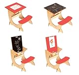 Little Helper リトル ヘルパー お絵かき黒板付き4WAY子供用テーブルイスセット 赤 メープル・レッド