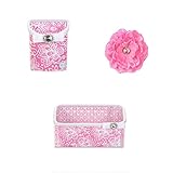 LockerLookz / RoomlookzTMアクリル磁気Aqua Bin、アクアPoppyキャディ、Jeweled Peony FlowerマグネットLimited Edition ( Set 