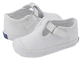 [ケッズ] Keds Kids ガールズ Champion Toe Cap T-Strap 2 (Infant/Toddler) フラットシューズ White Leather 6 Toddler(13