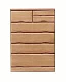 大川家具 ハーティーカンパニー ハイチェスト セーフ 80cm幅 ナチュラル 161847