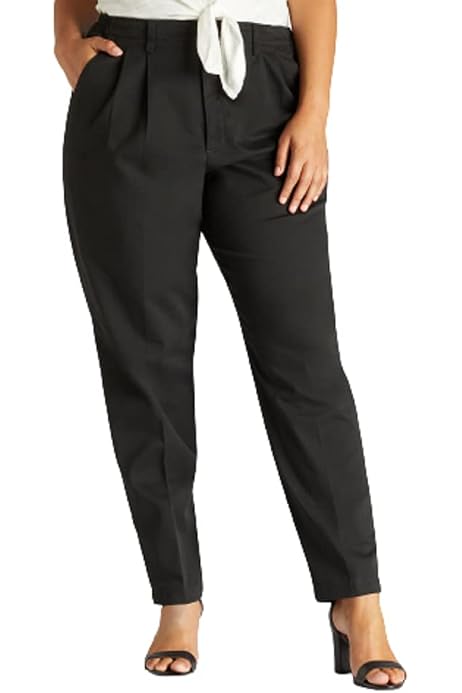 Plus-Size Relaxed Fit Side Elastic Pant 