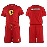 フェラーリキッズTレッドshirt-shortセット( XLG )