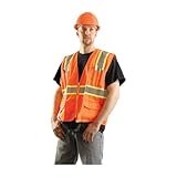 Orange High Visiblity 2 Tone Safety Vest ANSI XL by Occunomix