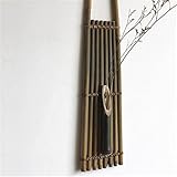 BYM 和式 一輪挿し 壁掛け花瓶 花器 竹製 和風 H50cm