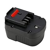 【 POWERAXIS 】BLACK+DECKER(ブラック・アンド・デッカー) A12 HPB12 対応 互換 バッテリー 12V 3000mAh ニッケル水素電池