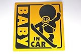 【Cat fight】自動車用 夜間 反射 baby in car ベビー イン カ― 赤ちゃんが乗ってます マグネット ステッカー (M)