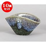 10個セット 卓上小物 楕円グリン剣山付一輪差 [12 x 6.5 x 6.5cm] 料亭 旅館 和食器 飲食店 業務用