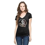 NCAA Women 's ' 47 Basic VネックScrum Tee M ブラック