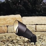 Kichler Lighting 15309AZT 12-Volt Low Voltage Accent Light with Heat Resistant Flat Glass Lens, Text
