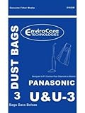 Panasonic U & U-3 Upright Vacuum Bags, 3 Pack