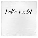 モダンバーラップ Modern Burlap おくるみ 1枚 オーガニック コットン モスリン スワドル ブランケット HELLO WORLD