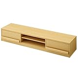 テレビボード 150cm 50インチ対応 オーディオラック テレビ台 ロータイプ 木製 DVD ナチュラル