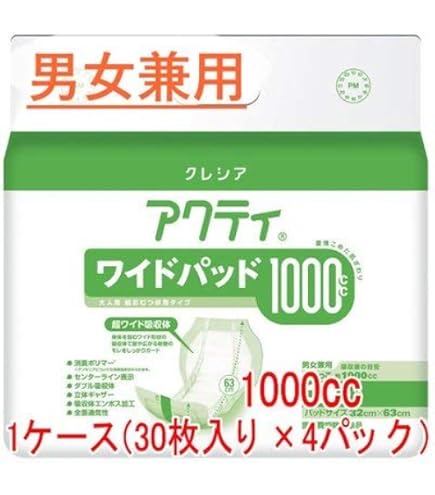 Amazon | 日本製紙クレシア アクティ ワイドパッド500 プラス 30