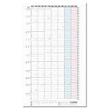 DAYS LINK 1年連結カレンダー ポスター 1枚 (2026年 1月始まり 月曜始まり) 大きい 壁掛け 令和8年 1Y-26-01-MON (パステル, A1変形・特大サイズ)