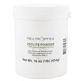 ゼオライトパウダー- 454 g |超微細 2µm未満|Clinoptilolite 94%+-3クリノプチロライト |3×活性化|天然ミネラルパウダー| Zeolite 3x TMA | Heiltropfen®