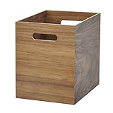 収納ボックス 天然木 インナーボックス 【ダークブラウン】幅26cm 奥行19cm 高さ24.2cm 収納ケース 収納