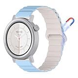 [CeiBand] バンド CMF by Nothing Watch 3 Pro/CMF by Nothing Watch Pro 2 対応 交換バンド マグネット式 替えベルト スポーツストラップ シリコン製 磁気付き 柔らかい cmf by nothing watch pro 3/pro 2 用 (ブルー&スターライト)