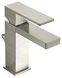 Symmons SLS-3612-STN-1.5 Duro Single Handle Faucet with Drain, Satin [並行輸入品]