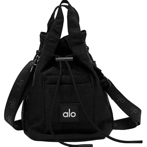 Amazon | [Alo Yoga] ショルダーバッグ ポーチ ナイロン BK/BR (Black
