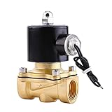 Akozon DC24V 3/4"DN20常時閉水式NC給水用電磁ソレノイドバルブ