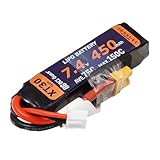 [DCI Guns] 7.4V 450mAh 75C-150C LiPo コンパクトバッテリー XT30 互換 コネクター (450)