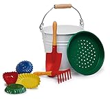 Erziドイツ木製玩具メタル砂おもちゃ、8 pc