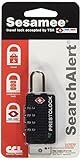 Sesamee k8470 4ダイヤルリセット可能組み合わせ承認TSAトラベルロック 1 Pack K8470PSB-PK1 1
